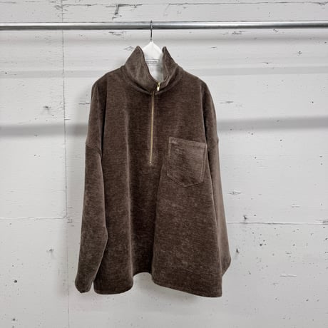 corduroy half zip pullover