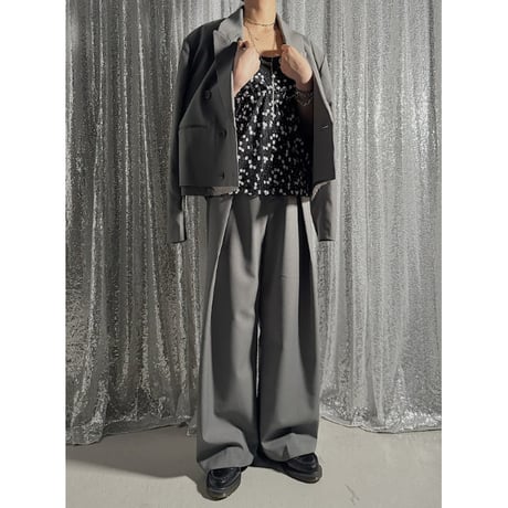 【PROVOKE】 suspenders tuck pants