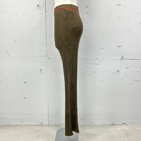 loose rib knit pants