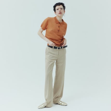 sheer knit Polo S