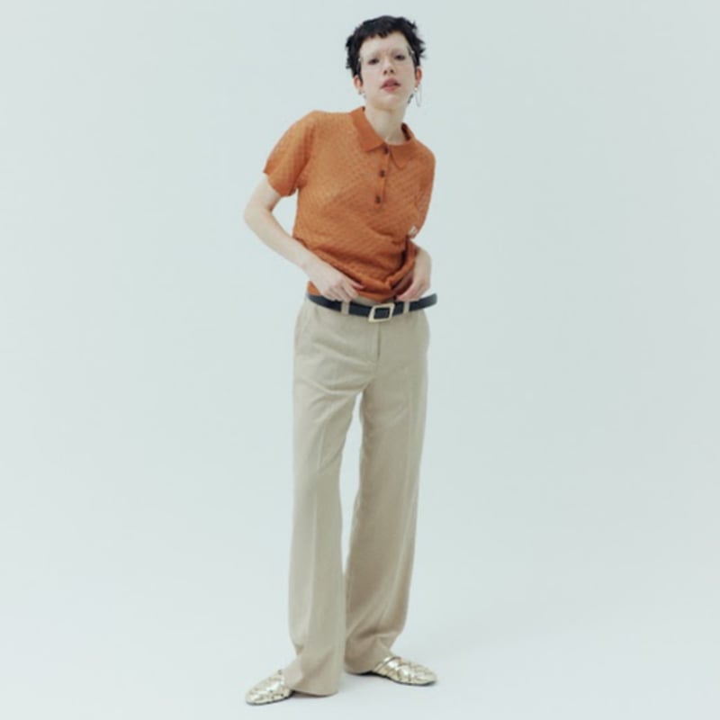 sheer knit Polo S | STORE by PROVOKE design bou