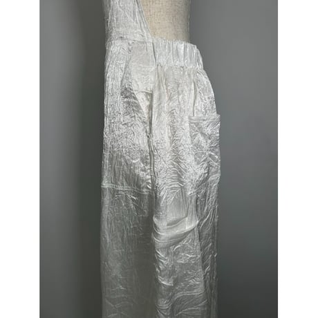 【special price】　apron satin dress(white)