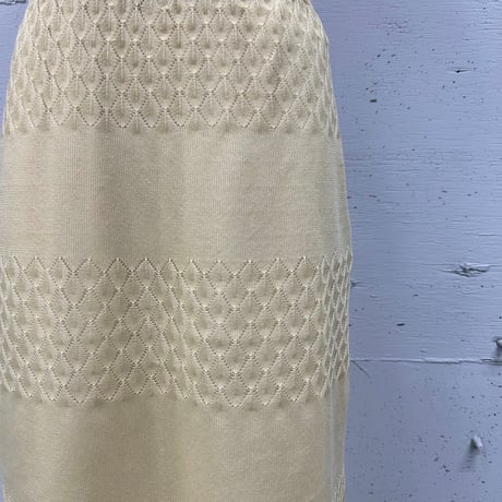 sheer knit skirt