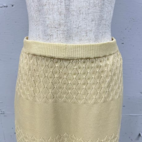 sheer knit skirt