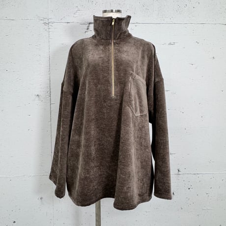 corduroy half zip pullover
