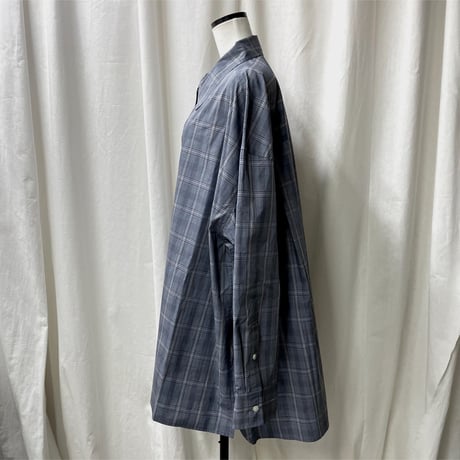 check super big shirt (blue)