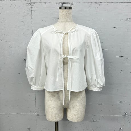 【special price】typewriter puff-S blouse