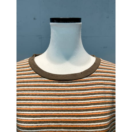 multi border L/S Tee(orange)