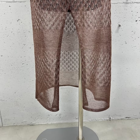 sheer knit skirt