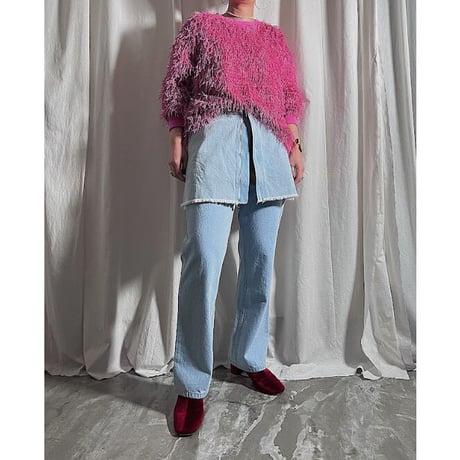 【special price】denim mini skirt(sax)