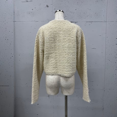 【ARCHIVE STANCE】no-collar knit jacket