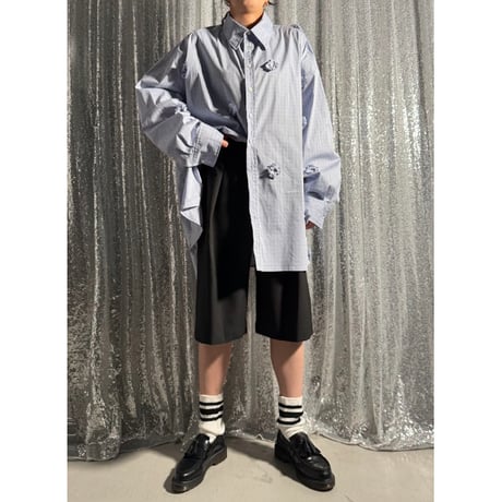 【PROVOKE】 flowerdot big shirt(check)