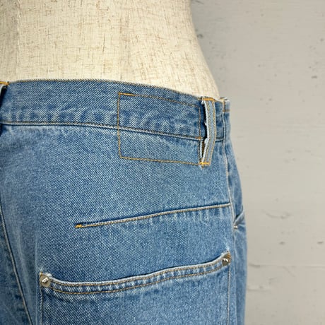 loose denim culottes(blue)