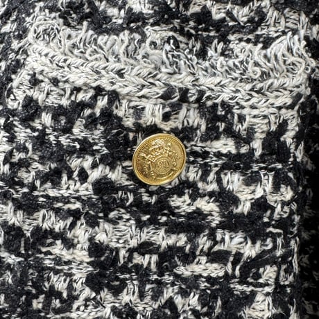 【ARCHIVE STANCE】no-collar knit jacket
