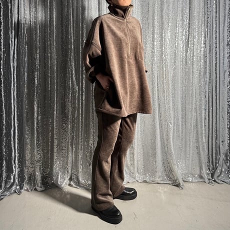 corduroy half zip pullover