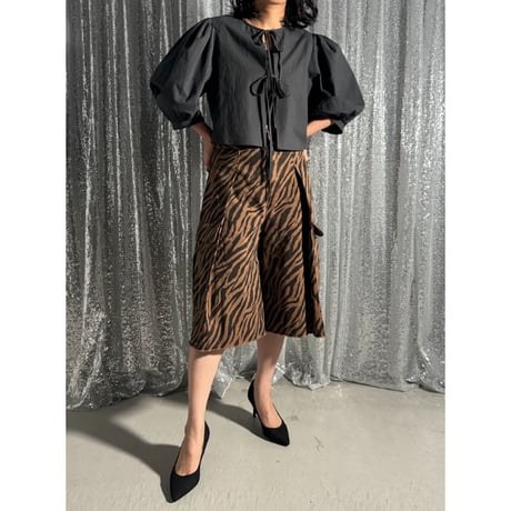 【special price】typewriter puff-S blouse