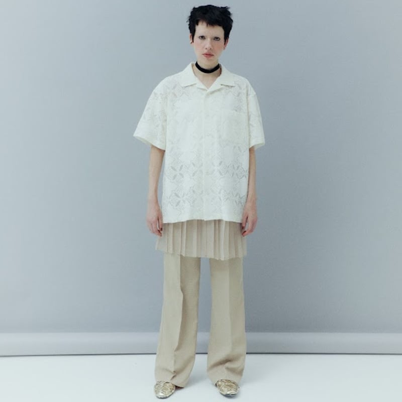 25ss PROVOKE Open collar シャツ オープンカラー open collarshirt | PROVOKE design boutique