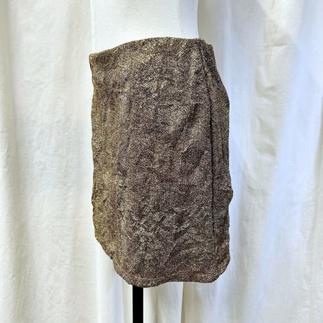 glitter mini skirt(gold)