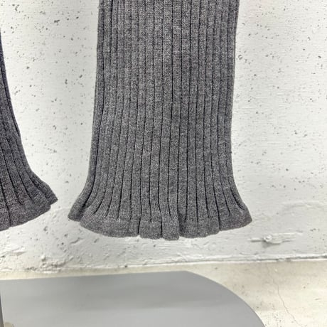 loose rib knit pants