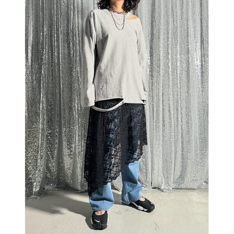 cut out long sleeve T