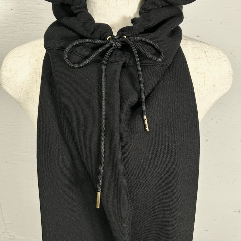 hoodie muffler(black) | PROVOKE design boutique
