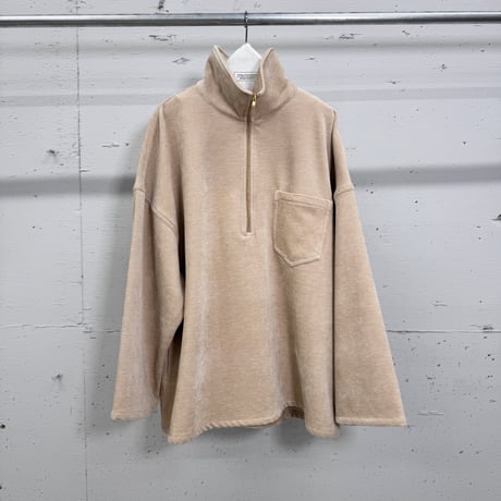 corduroy half zip pullover