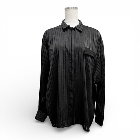 【ARCHIVE STANCE】satin stripe dolman shirt