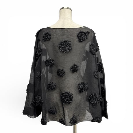 【ARCHIVE STANCE】flower dot T-blouse