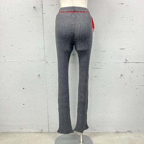 loose rib knit pants