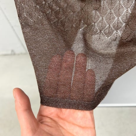 sheer knit skirt