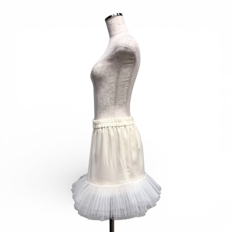 【ARCHIVE STANCE】2way tulle pleats skirt