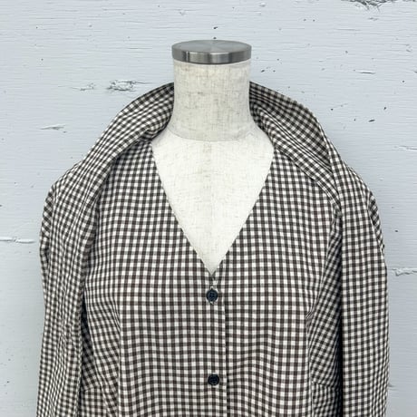 ginghamcheck bowtieblouse