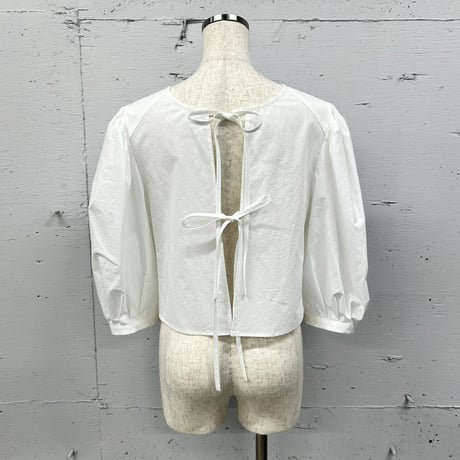 【special price】typewriter puff-S blouse