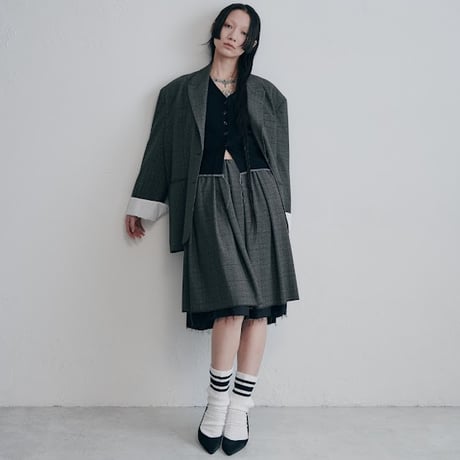 reversible midi skirt