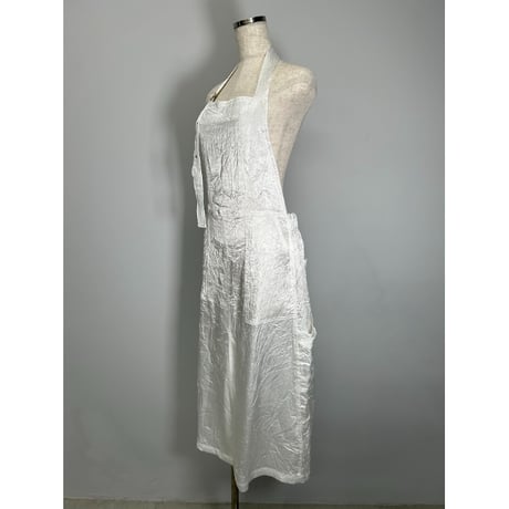 【special price】　apron satin dress(white)