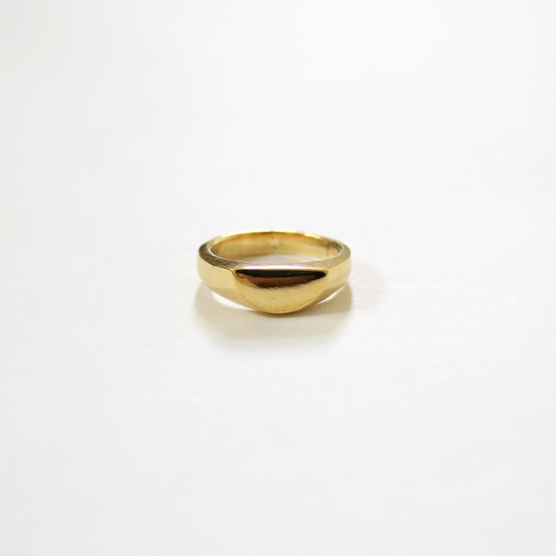 三日月 SIGNET RING 真鍮三日月シグネットリング【kura】 | NECOREPA