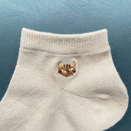 NECOREPA　刺繍ソックス　アンクル