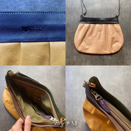 CAT GATHER POCHETTE  MEDIUM マルチK～O【kura】世界でたった１つ「Only one product in the world」