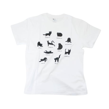 ねこ　シャツ 8435 KY54-1093B／Tシャツ／ギター猫(黒)