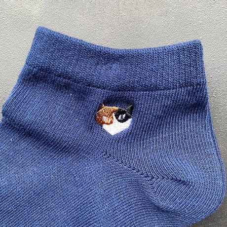 NECOREPA　刺繍ソックス　アンクル