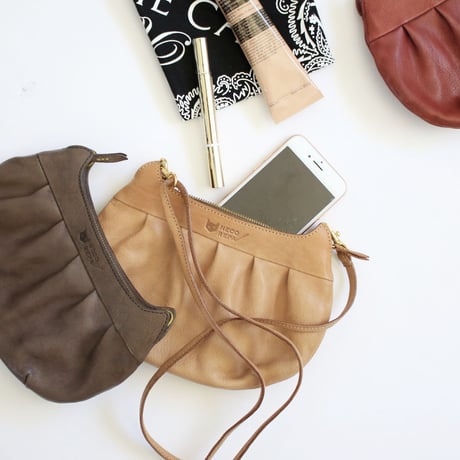 CAT FACE GATHER POCHETTE   SMALL