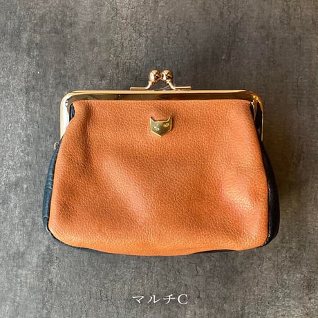 ぷくぷくがま口　L　マルチA~E【kura】世界でたった１つ「Only one product in the world」