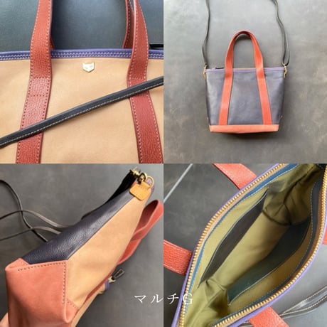 2WAY MINI TOTE BAG　2wayミニトートバッグ　マルチG～K【kura】世界でたった１つ「Only one product in the world」