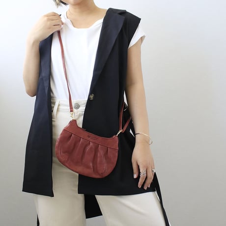 CAT FACE GATHER POCHETTE   SMALL