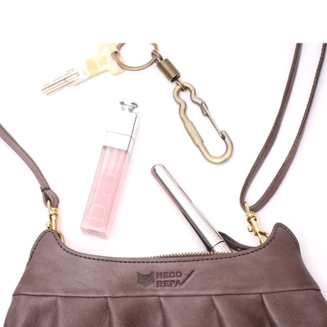 CAT FACE GATHER POCHETTE   SMALL