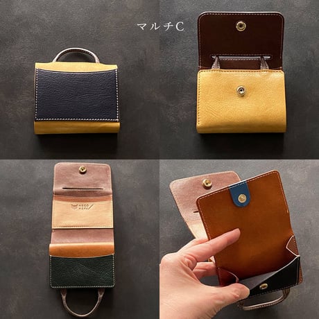ウォレットバッグ　Wallet bag M マルチ A～E【kura】世界でたった１つ「Only one product in the world」