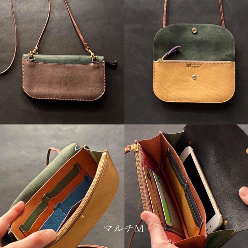 アコーディオンポシェット マルチ K～O【kura】世界でたった1つ「Only