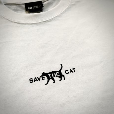 SAVE THE CAT シルエットTシャツ