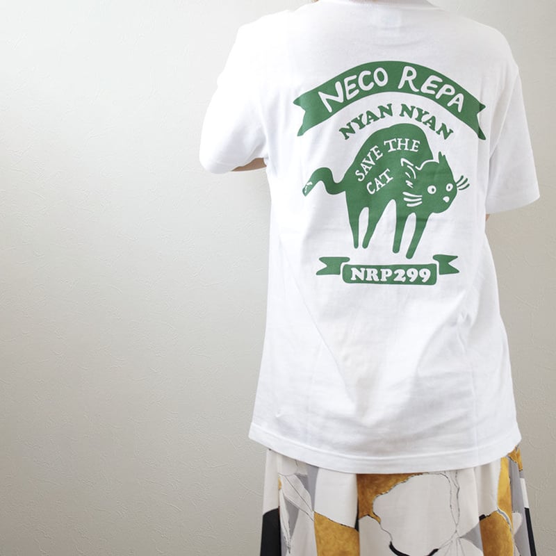 びびり猫 Tシャツ | NECOREPA STORE