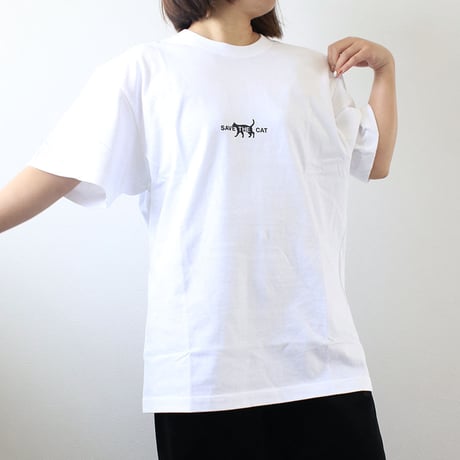 SAVE THE CAT シルエットTシャツ